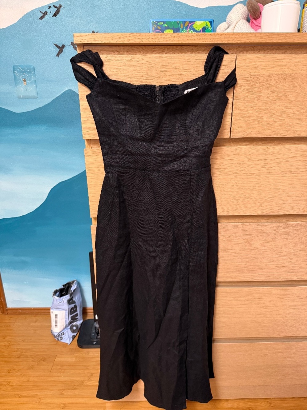 0 reformation bridgeton dress black